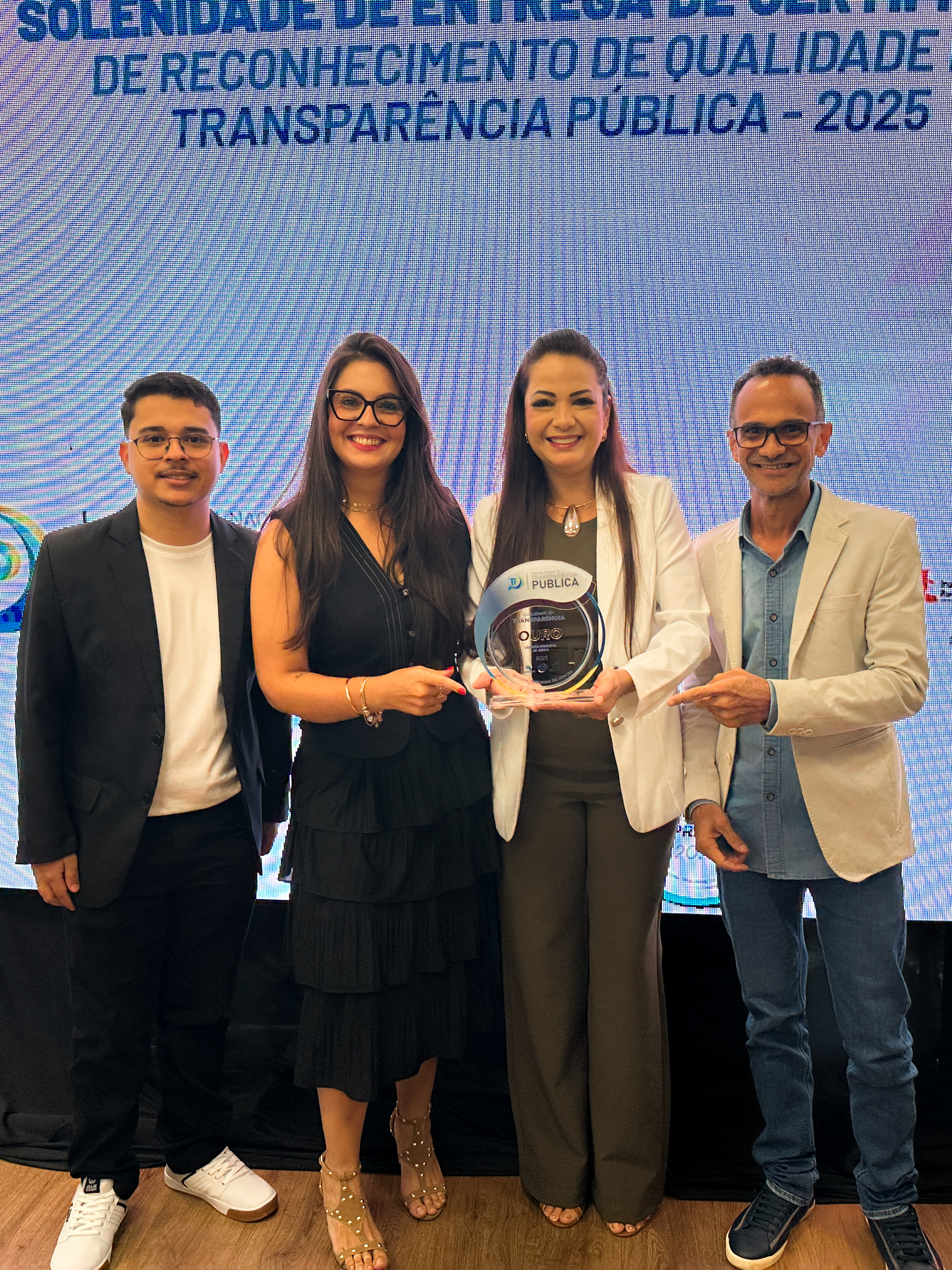 Selo OURO em Transparência Pública - 2025