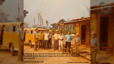 Construção do escritório de Zé Paraná - 1973