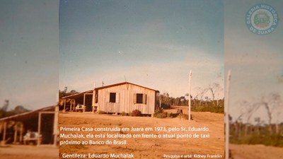 Primeira casa construída em Juara - 1973