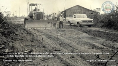 Abertura da Avenida Rio Arinos - 1973