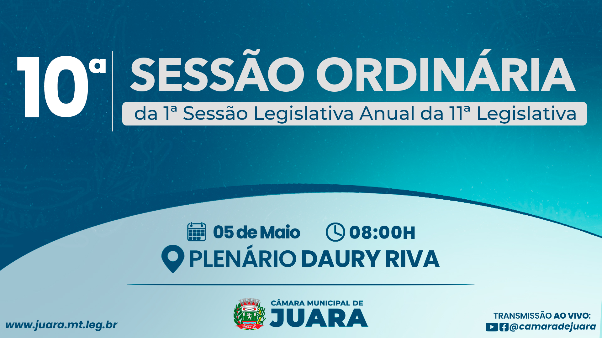 10ª Sessão Ordinária acontecerá nesta segunda-feira (05); confira a pauta
