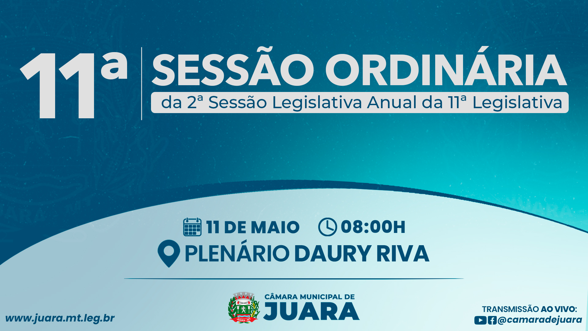 11ª Sessão Ordinária de 2026 acontecerá nesta segunda-feira (11); confira a pauta