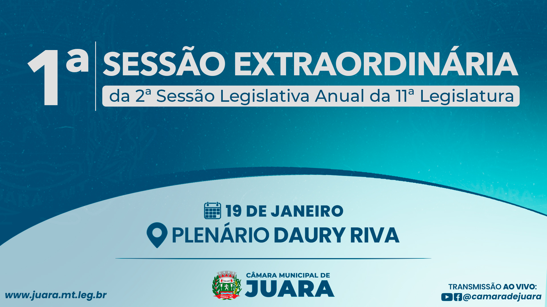 1ª Sessão Extraordinária de 2026 acontecerá nesta segunda-feira (19); confira a pauta