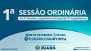 1ª Sessão Ordinária acontecerá na próxima segunda-feira (03); confira a pauta