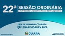 22ª Sessão Ordinária acontecerá nesta segunda-feira (1); confira a pauta