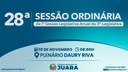28ª Sessão Ordinária acontecerá nesta segunda-feira (10); confira a pauta