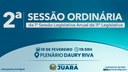 2ª Sessão Ordinária acontecerá na próxima segunda-feira (10); confira a pauta