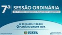 7ª Sessão Ordinária acontecerá nesta segunda-feira (7); confira a pauta