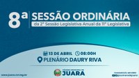 8ª Sessão Ordinária de 2026 acontecerá nesta segunda-feira (13); confira a pauta