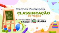A Secretaria de Educação divulga lista de classificação para vagas nas creches municipais para ano 2023