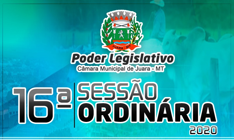 Acontecerá nesta segunda-feira 06 de julho às 19h30 a 16ª Sessão Ordinária do Poder Legislativo Juarense.