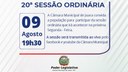Acontecerá nesta segunda-feira 09 de agosto às 19h30 a 20ª Sessão Ordinária do Poder Legislativo Juarense Acontecerá nesta segunda-feira 09 de agosto às 19h30 a 20ª Sessão Ordinária do Poder Legislativo Juarense