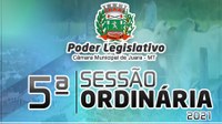 Acontecerá nesta segunda-feira 8 de março às 17h00 a 5ª Sessão Ordinária do Poder Legislativo Juarense.