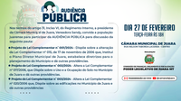 Audiência Pública será realizada nesta terça-feira no Plenário Daury Riva