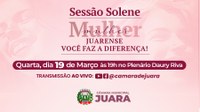 Câmara de Juara convida população para Sessão Solene de Entrega do Título Mulher Empreendedora “Maria Aparecida Alves dos Santos”