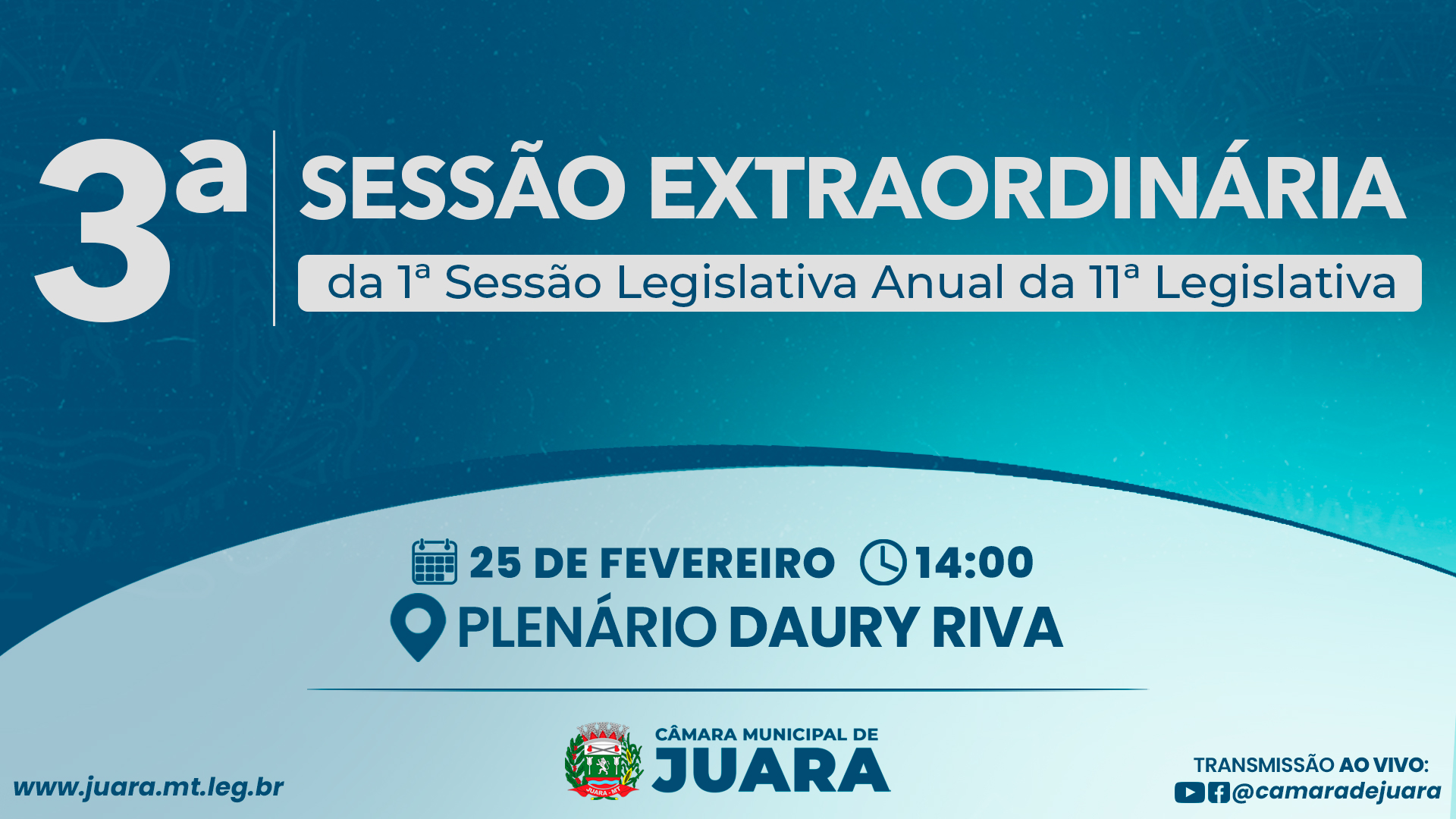 Câmara de Juara realizará 3ª Sessão Extraordinária nessa terça-feira; confira a pauta