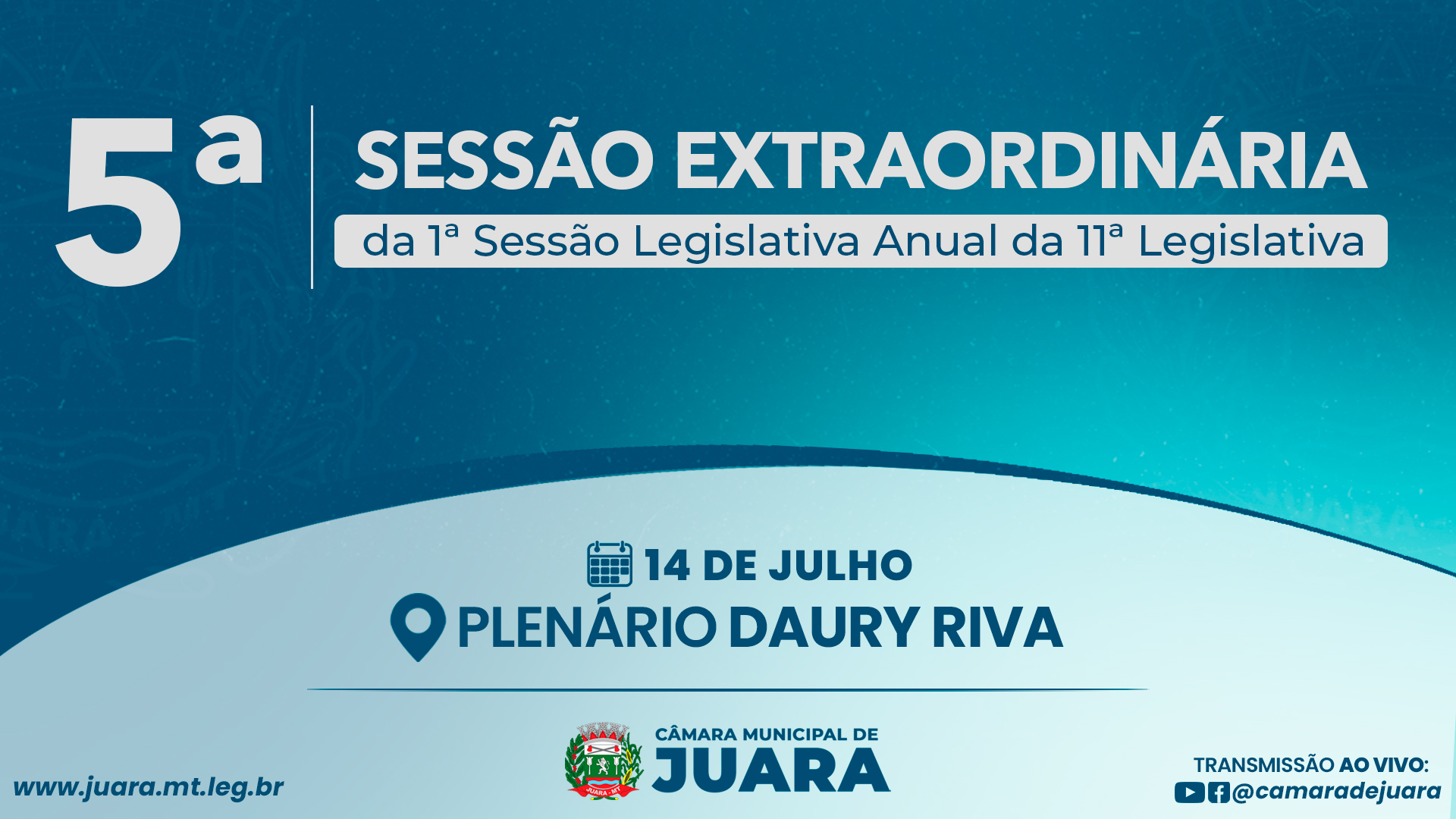 Câmara de Juara realizará 5ª Sessão Extraordinária nessa segunda-feira (14)