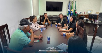Câmara de Juara recebe Associação Anjos e Quatro Patas para discutir projeto do Canil Municipal