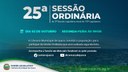 Confira a pauta da 25ª Sessão Ordinária de 2023