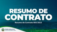 Confira o Resumo do Contrato 005/2023