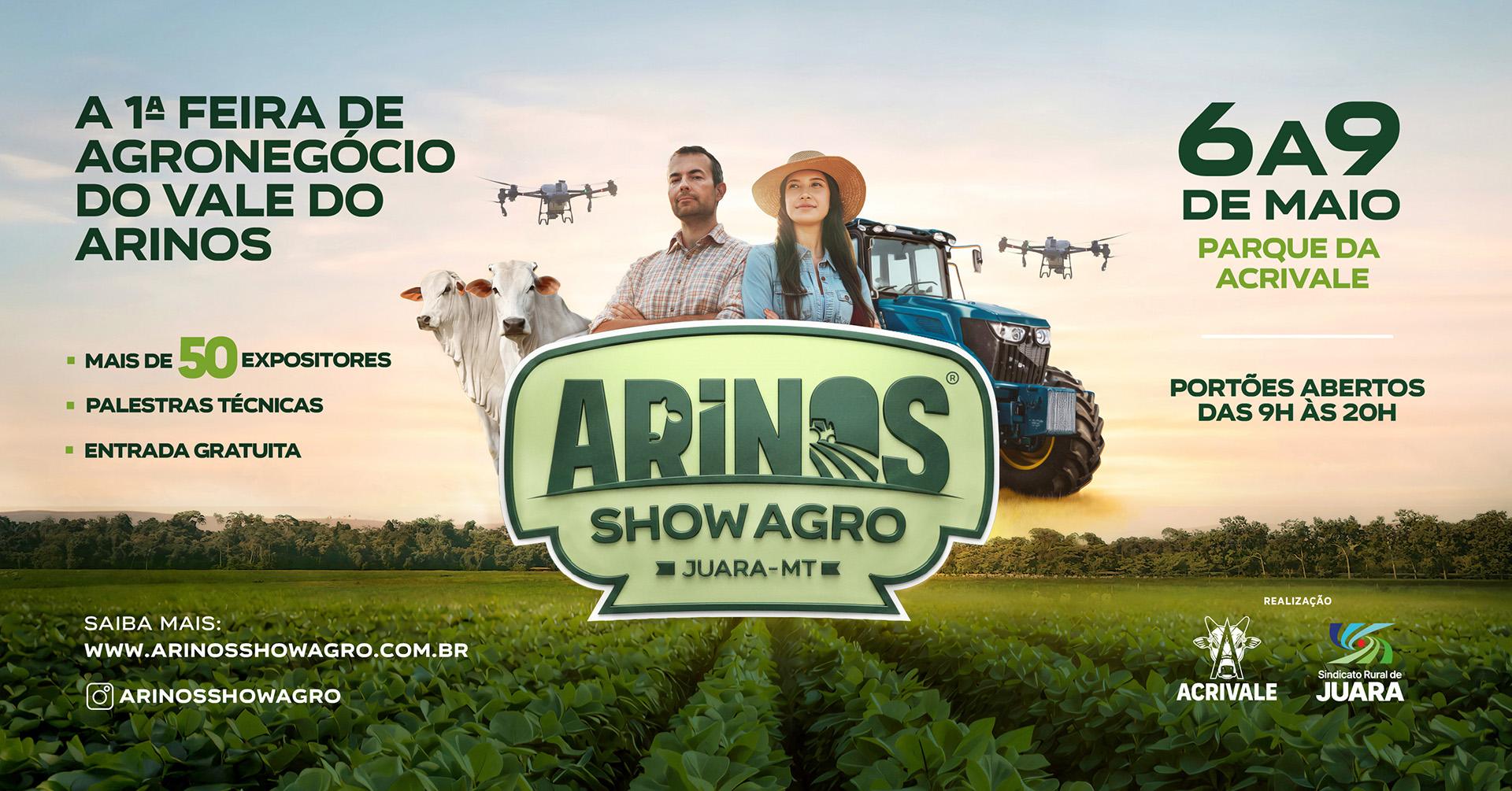 Juara recebe a 1ª Arinos Show Agro e reforça potencial do Vale do Arinos