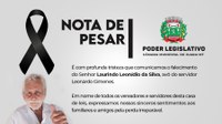 Nota de Pesar: Poder Legislativo lamenta o falecimento do Sr. Laurindo Leonídio da Silva