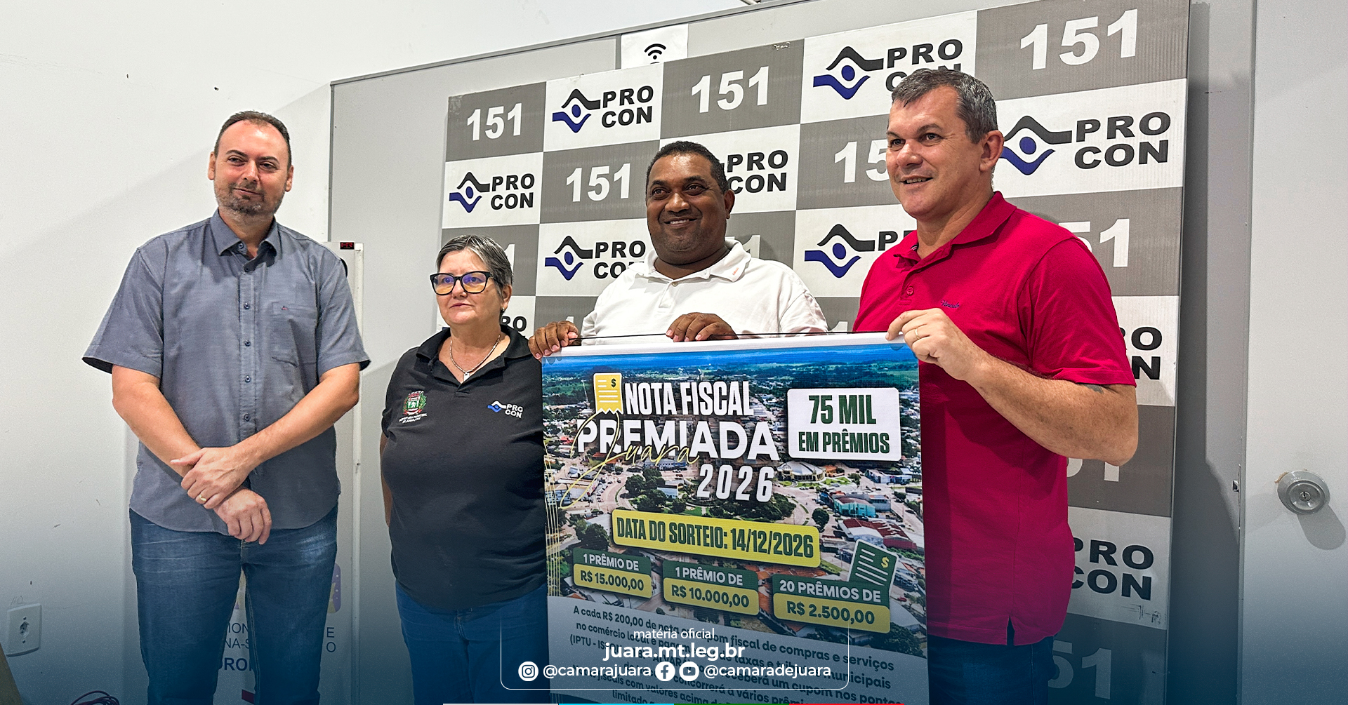 Nota Fiscal Premiada 2026 inicia com R$ 75 mil em prêmios em Juara