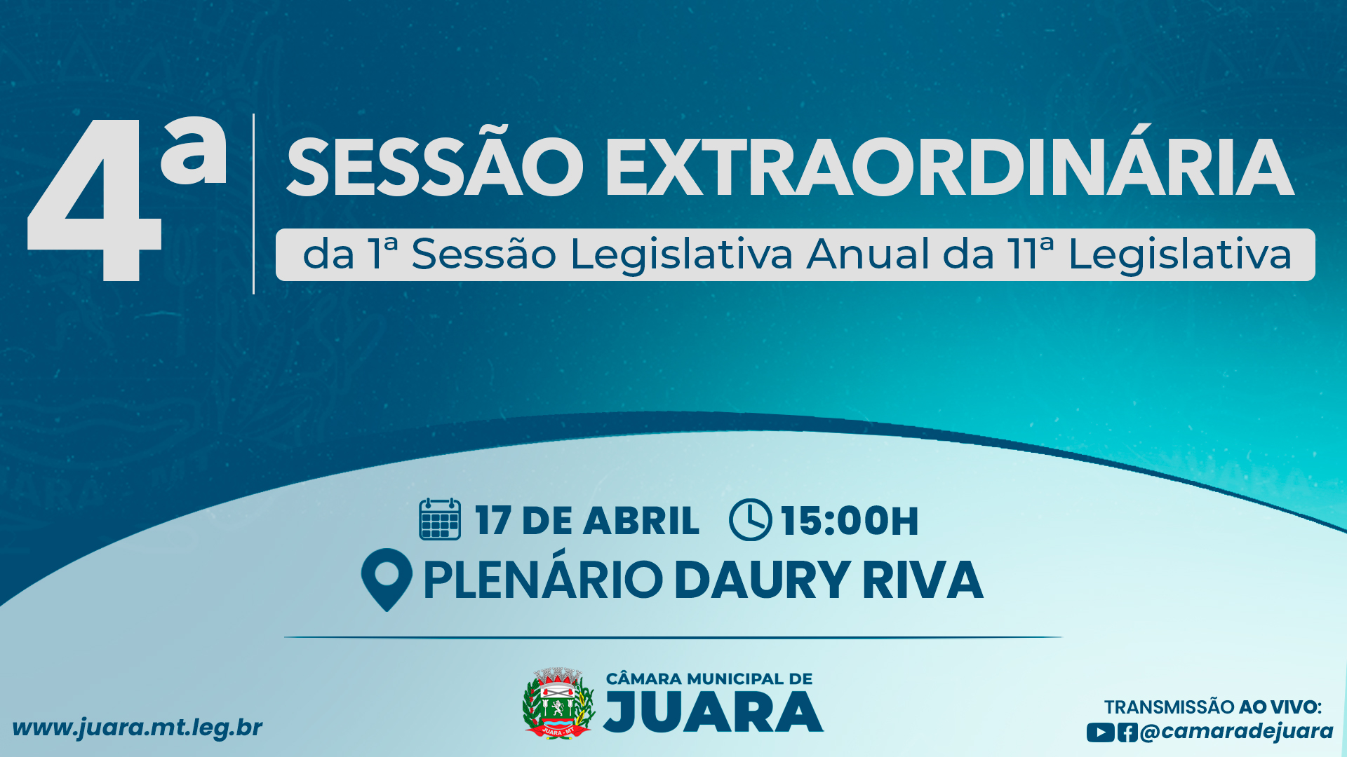 Poder Legislativo realizará a 4ª Sessão Extraordinária nesta quinta-feira (17)