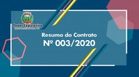 Resumo do Contrato Nº 003/2020