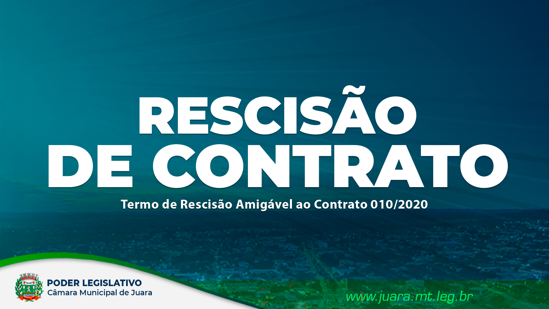 Resumo do Termo de Rescisão Amigável ao Contrato 010/2020