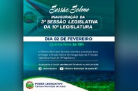 Sessão Solene e Festiva marcará oficialmente o início dos trabalhos legislativos do Biênio 2023/2024