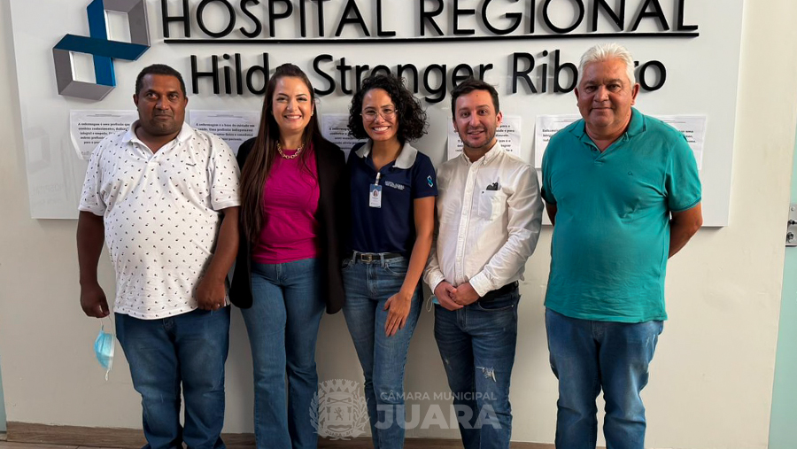 Vereadores de Juara buscam fortalecer parcerias na saúde durante visita ao Hospital Hilda Strenger de Nova Mutum